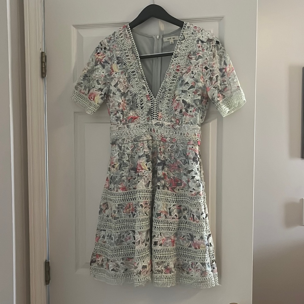 Lace Mint Floral Dress